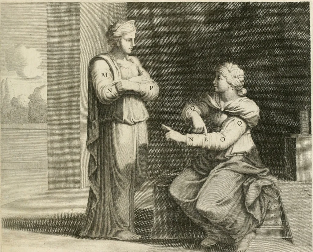 An illustration from Traitté de la peintvre, 1651, leaf 160