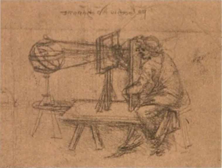 An illustration from Traitté de la peintvre, 1651, leaf 1