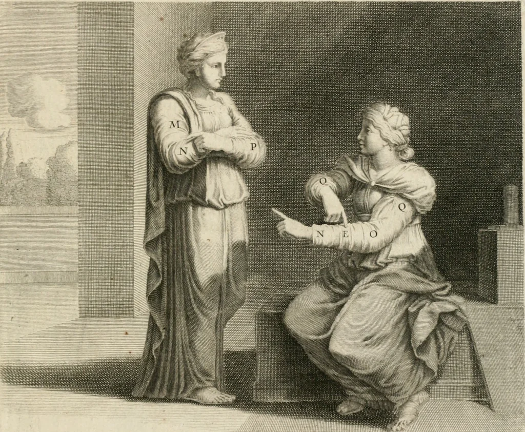 An illustration from Traitté de la peintvre, 1651, leaf 150