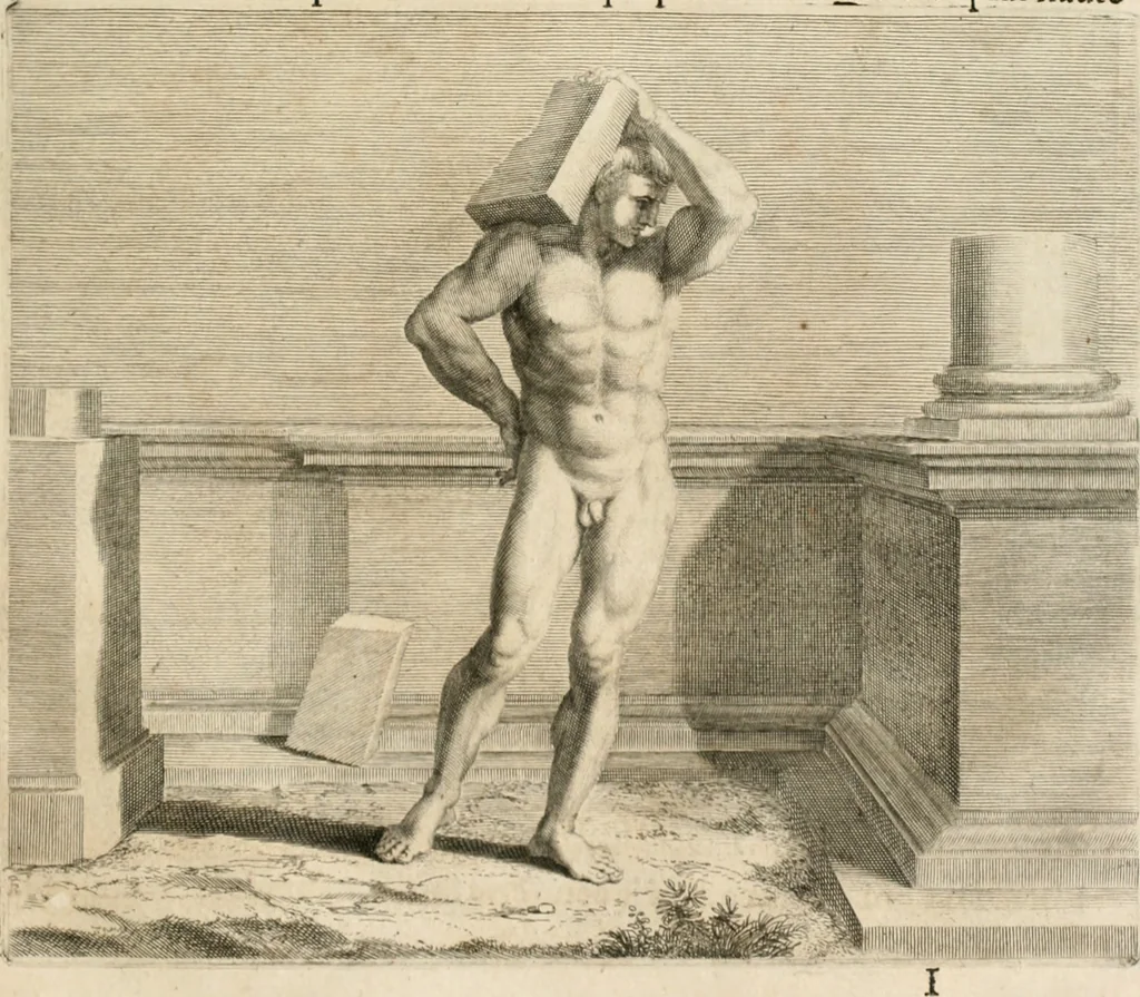 An illustration from Traitté de la peintvre, 1651, leaf 88