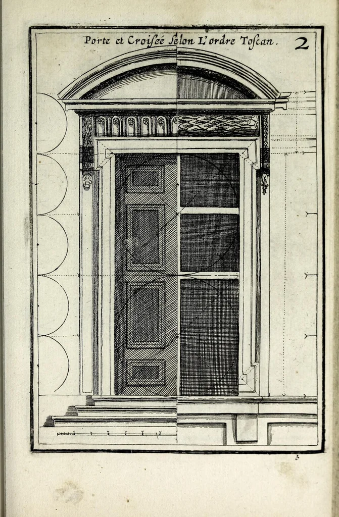 An illustration from Traitté des cinq ordres d'architecture dont se sont servi les anciens, 1682, leaf 117