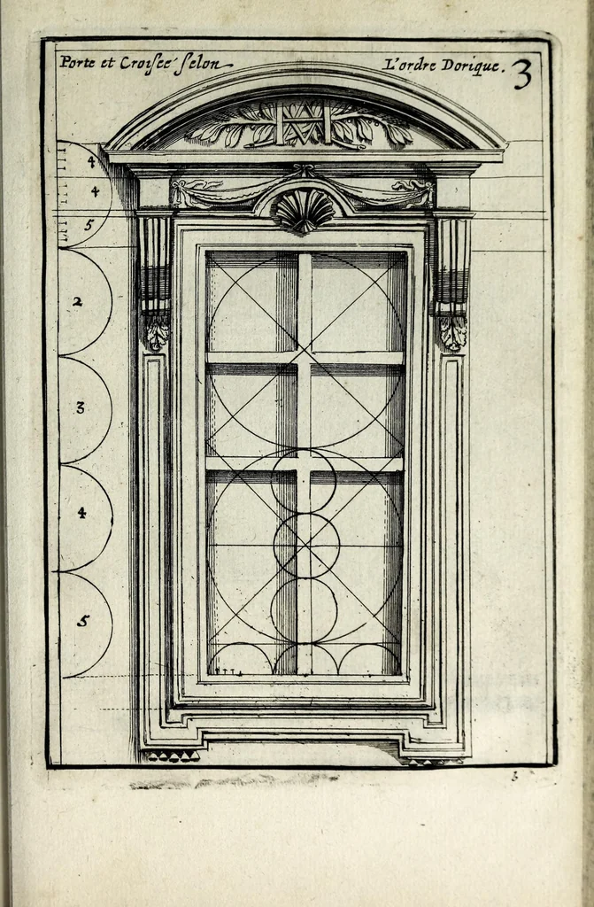 An illustration from Traitté des cinq ordres d'architecture dont se sont servi les anciens, 1682, leaf 119