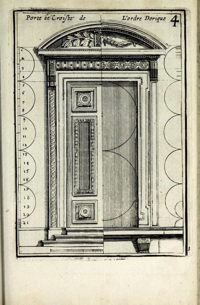 An illustration from Traitté des cinq ordres d'architecture dont se sont servi les anciens, 1682, leaf 121