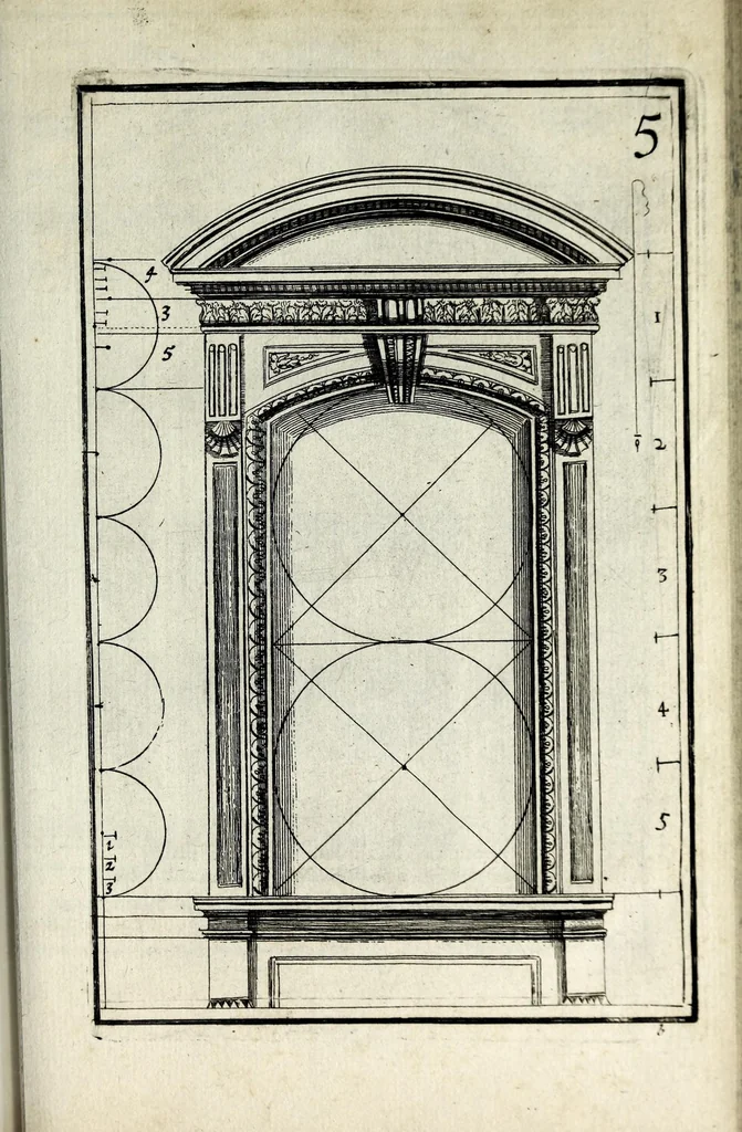 An illustration from Traitté des cinq ordres d'architecture dont se sont servi les anciens, 1682, leaf 123