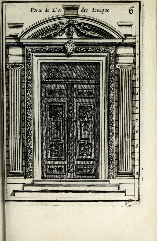 An illustration from Traitté des cinq ordres d'architecture dont se sont servi les anciens, 1682, leaf 125