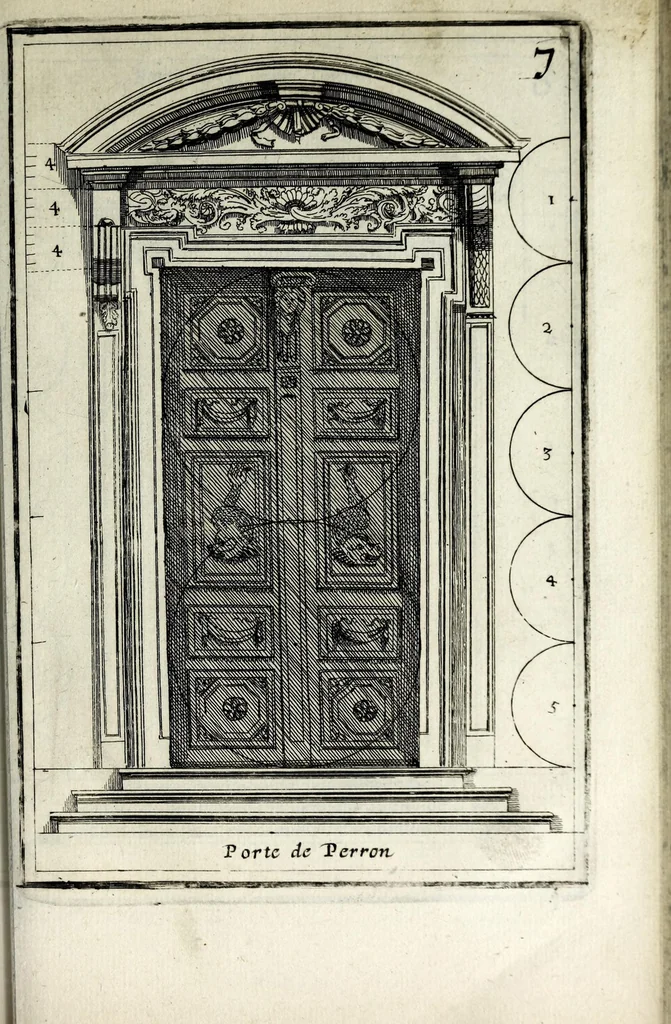 An illustration from Traitté des cinq ordres d'architecture dont se sont servi les anciens, 1682, leaf 127