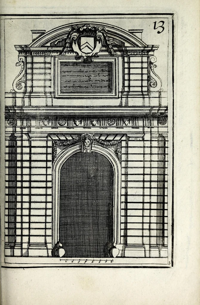 An illustration from Traitté des cinq ordres d'architecture dont se sont servi les anciens, 1682, leaf 139