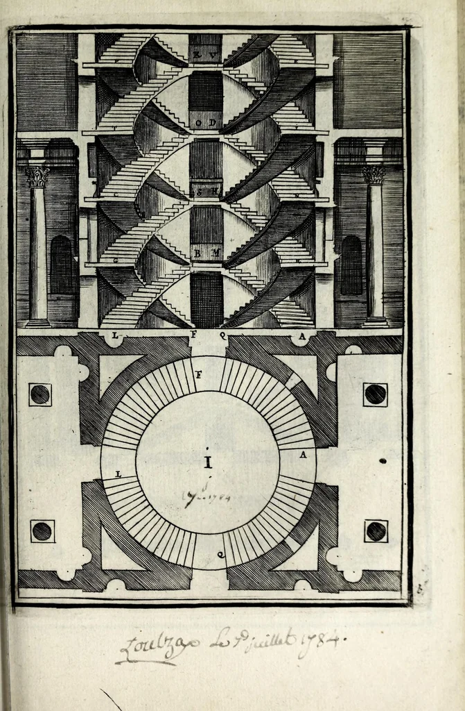 An illustration from Traitté des cinq ordres d'architecture dont se sont servi les anciens, 1682, leaf 157