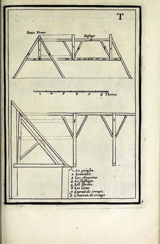 An illustration from Traitté des cinq ordres d'architecture dont se sont servi les anciens, 1682, leaf 177