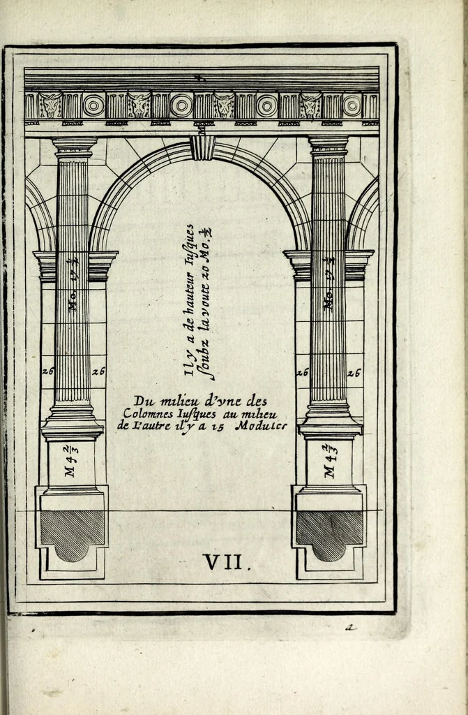 An illustration from Traitté des cinq ordres d'architecture dont se sont servi les anciens, 1682, leaf 57