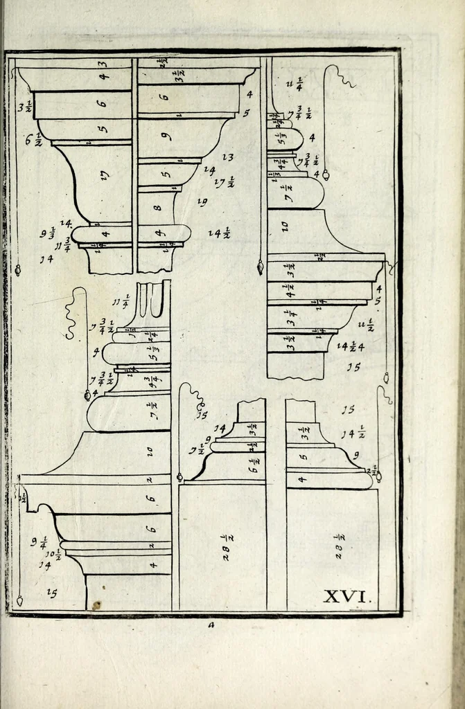 An illustration from Traitté des cinq ordres d'architecture dont se sont servi les anciens, 1682, leaf 75