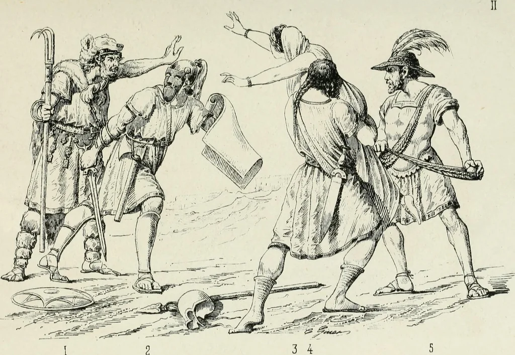 An illustration from Trajes y armas de los españoles desde los tiempos prehistóricos hasta los primeros años del siglo XIX, 1877, leaf 171