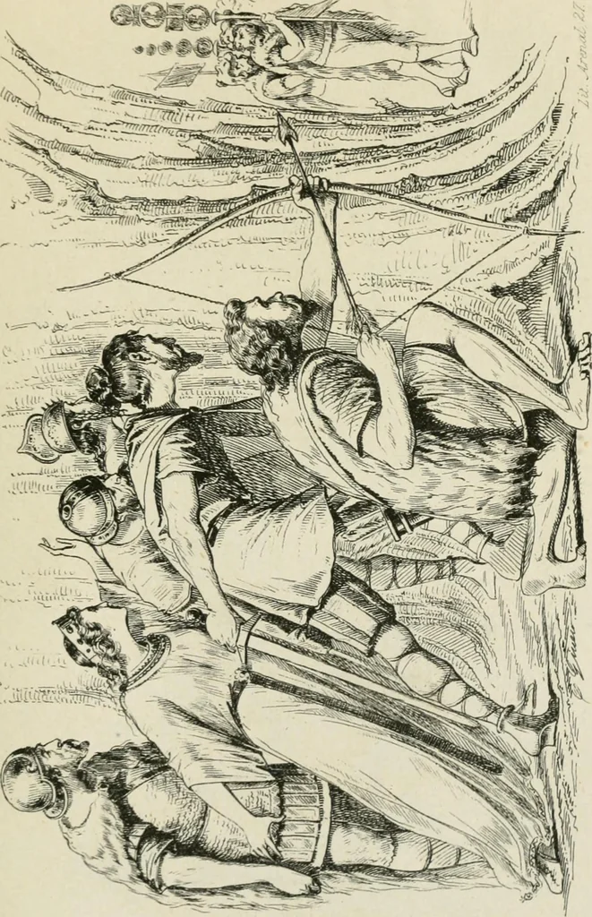 An illustration from Trajes y armas de los españoles desde los tiempos prehistóricos hasta los primeros años del siglo XIX, 1877, leaf 182
