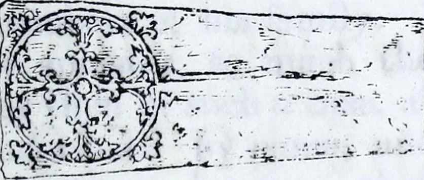 An illustration from Transactions of the Shropshire Archaeological and Natural History Society, 1882, leaf 574