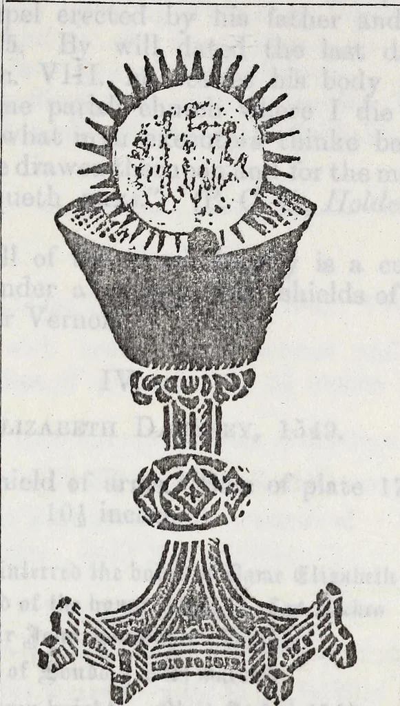 An illustration from Transactions of the Shropshire Archaeological and Natural History Society, 1895, leaf 940