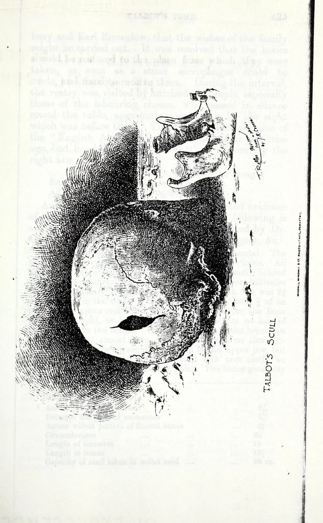 An illustration from Transactions of the Shropshire Archaeological and Natural History Society, 1885, leaf 906