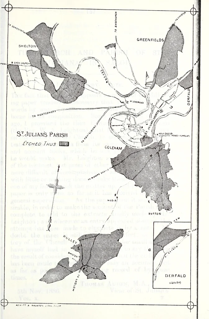 An illustration from Transactions of the Shropshire Archaeological and Natural History Society, 1887, leaf 352