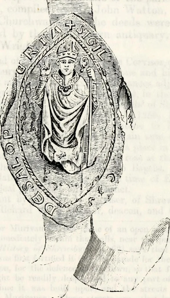 An illustration from Transactions of the Shropshire Archaeological and Natural History Society, 1878, leaf 358