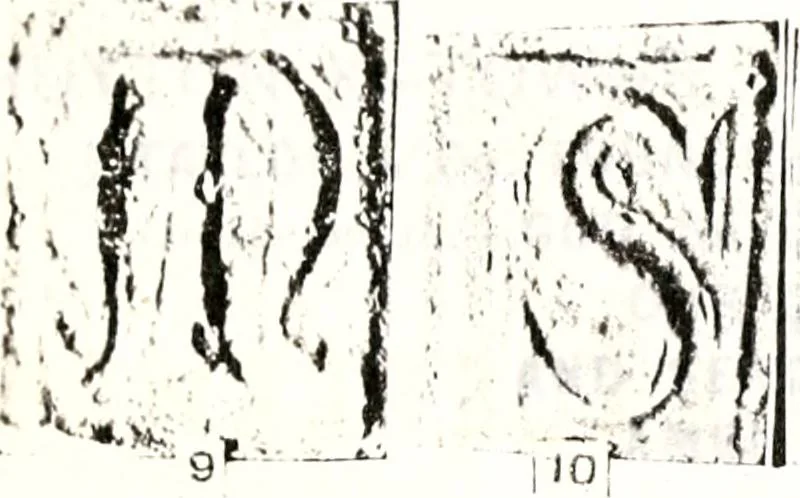 An illustration from Transactions of the Shropshire Archaeological and Natural History Society, 1878, leaf 96