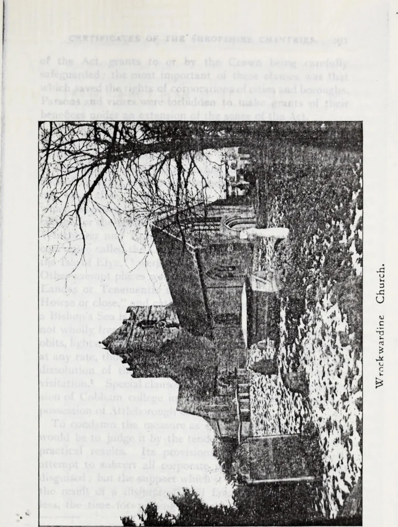 An illustration from Transactions of the Shropshire Archaeological and Natural History Society, 1910, leaf 666