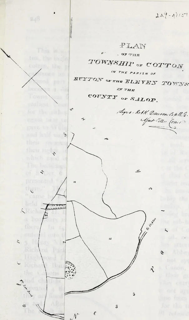 An illustration from Transactions of the Shropshire Archaeological and Natural History Society, 1901, leaf 524