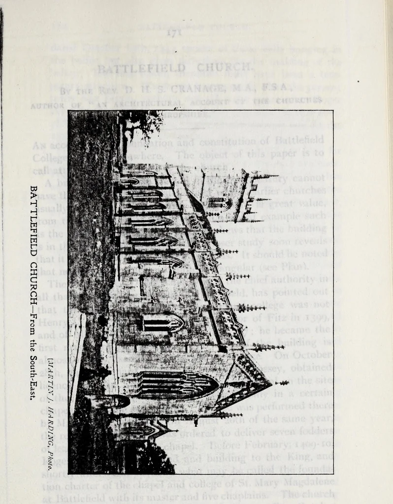 An illustration from Transactions of the Shropshire Archaeological and Natural History Society, 1903, leaf 382