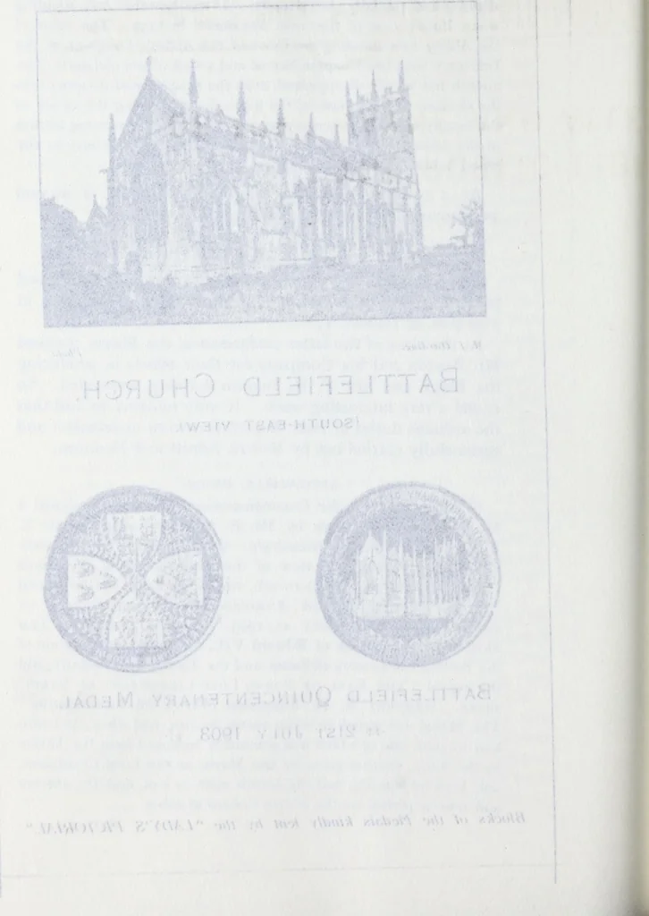 An illustration from Transactions of the Shropshire Archaeological and Natural History Society, 1903, leaf 917