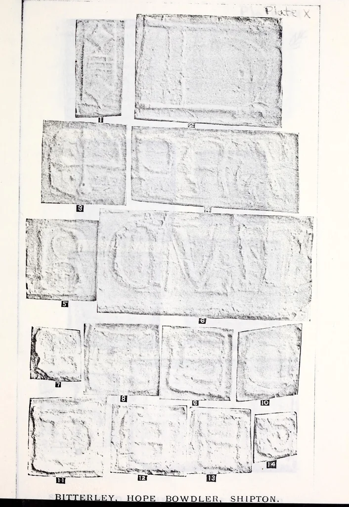 An illustration from Transactions of the Shropshire Archaeological and Natural History Society, 1904, leaf 190
