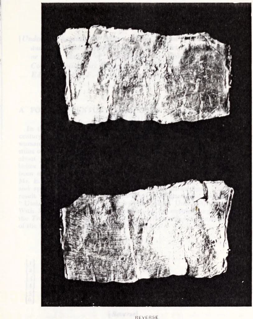 An illustration from Transactions of the Shropshire Archaeological and Natural History Society, 1905, leaf 908