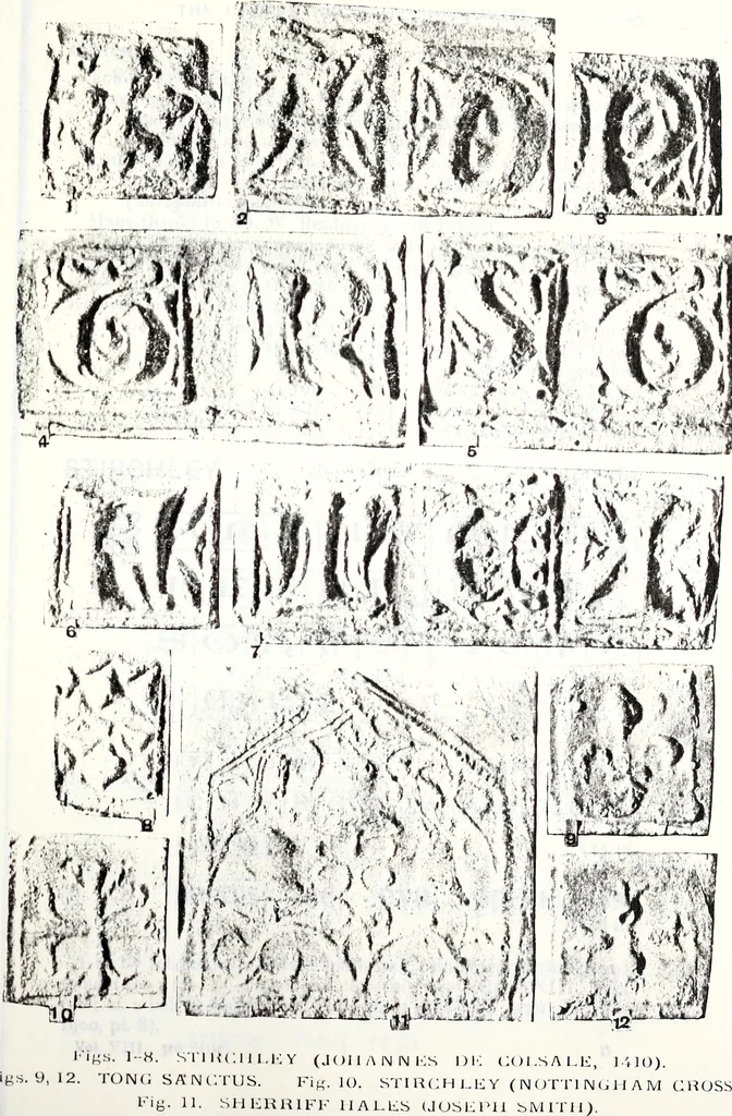 An illustration from Transactions of the Shropshire Archaeological and Natural History Society, 1908, leaf 112