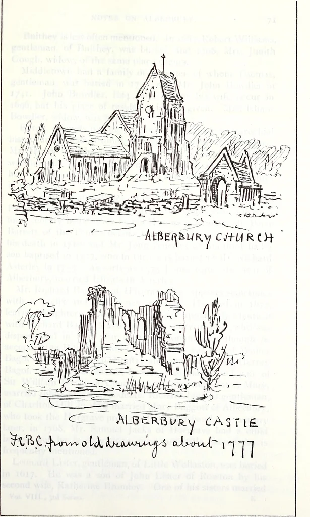 An illustration from Transactions of the Shropshire Archaeological and Natural History Society, 1908, leaf 212
