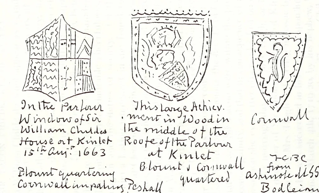 An illustration from Transactions of the Shropshire Archaeological and Natural History Society, 1908, leaf 354