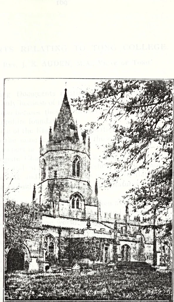 An illustration from Transactions of the Shropshire Archaeological and Natural History Society, 1908, leaf 424