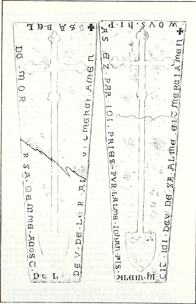 An illustration from Transactions of the Shropshire Archaeological and Natural History Society, 1908, leaf 850