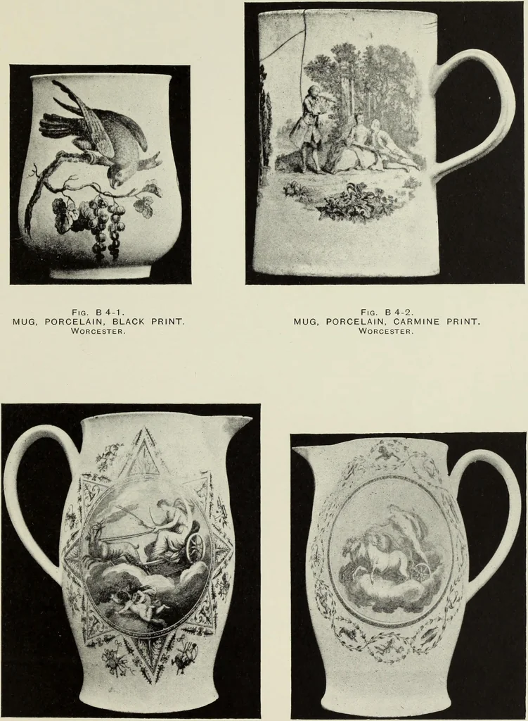 An illustration from Transfer printing on enamels, porcelain and pottery : its origin and development in the United Kingdom, 1907, leaf 112