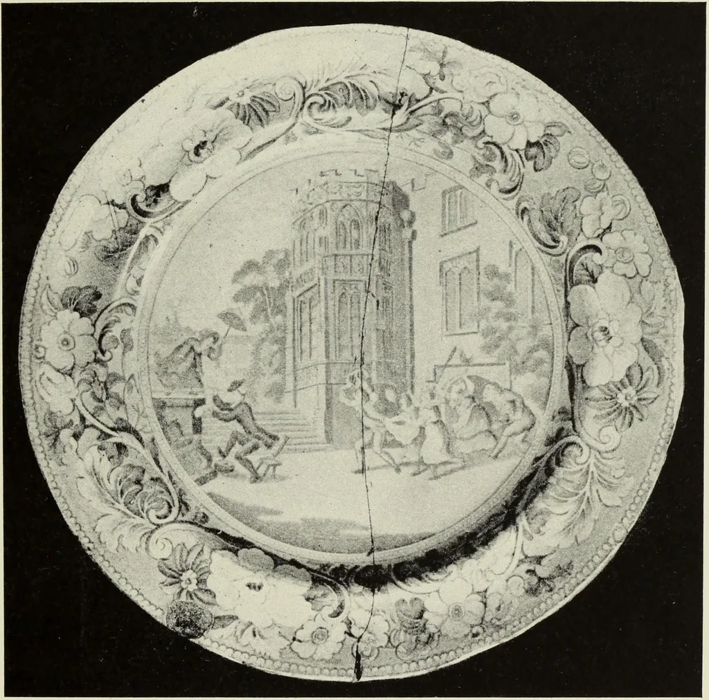 An illustration from Transfer printing on enamels, porcelain and pottery : its origin and development in the United Kingdom, 1907, leaf 132