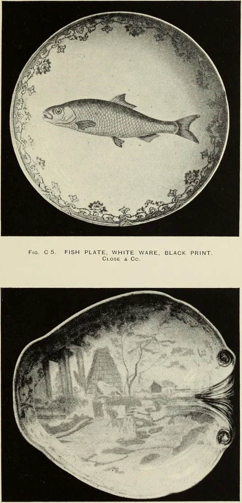 An illustration from Transfer printing on enamels, porcelain and pottery : its origin and development in the United Kingdom, 1907, leaf 164