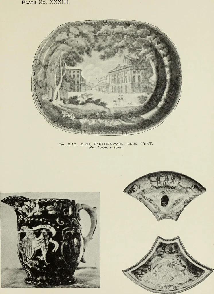 An illustration from Transfer printing on enamels, porcelain and pottery : its origin and development in the United Kingdom, 1907, leaf 176