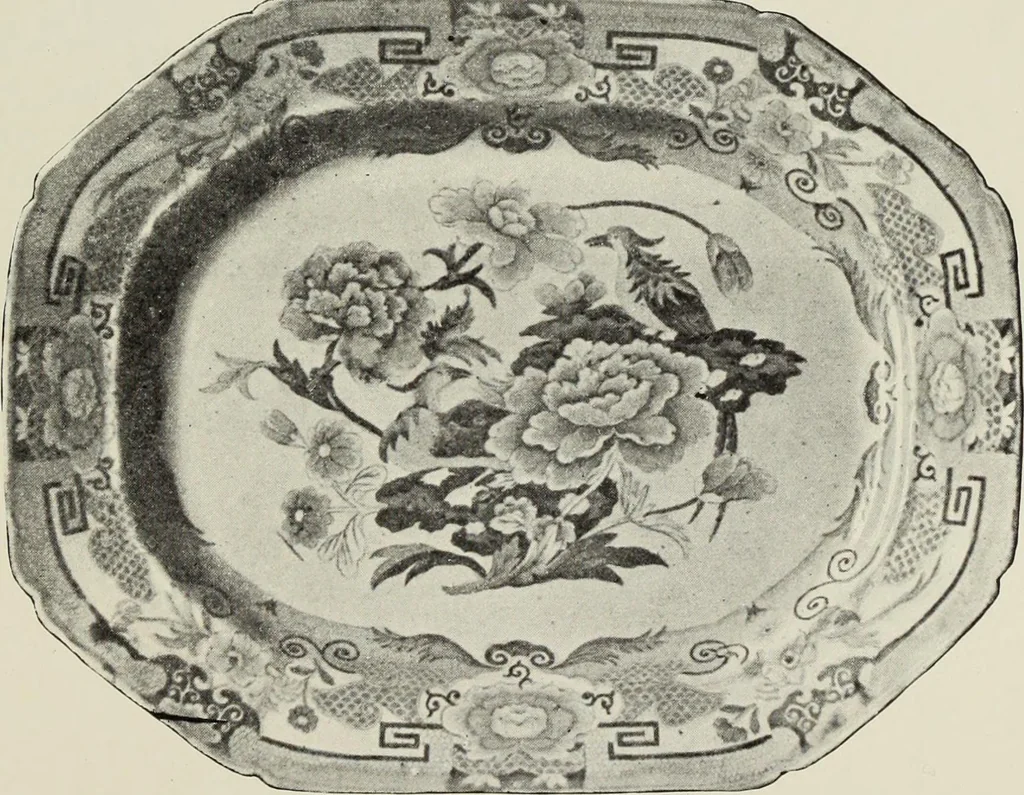 An illustration from Transfer printing on enamels, porcelain and pottery : its origin and development in the United Kingdom, 1907, leaf 188