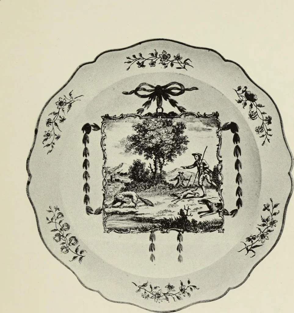 An illustration from Transfer printing on enamels, porcelain and pottery : its origin and development in the United Kingdom, 1907, leaf 220