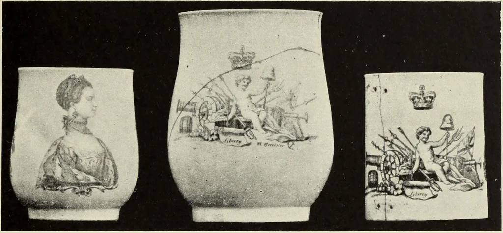 An illustration from Transfer printing on enamels, porcelain and pottery : its origin and development in the United Kingdom, 1907, leaf 224