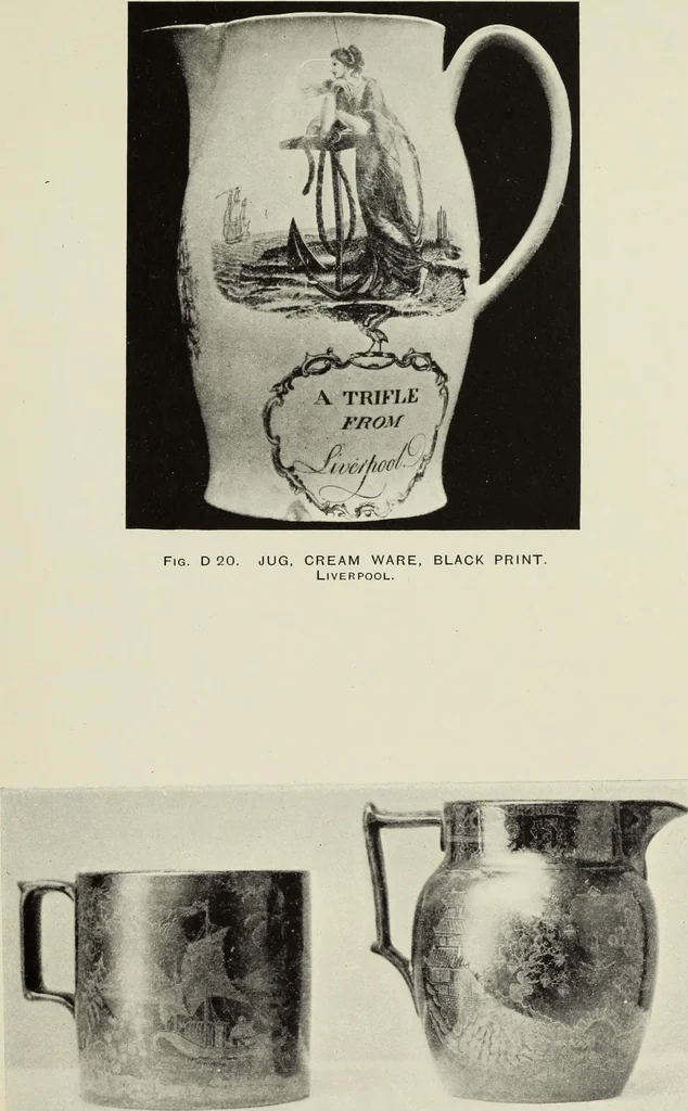 An illustration from Transfer printing on enamels, porcelain and pottery : its origin and development in the United Kingdom, 1907, leaf 228