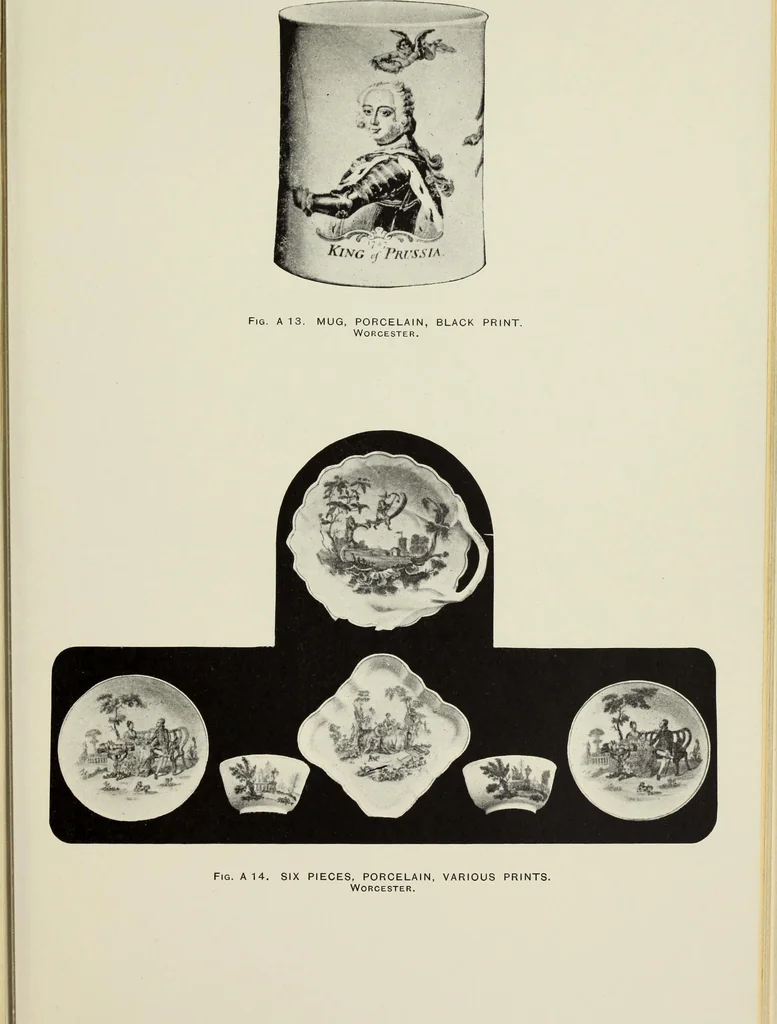 An illustration from Transfer printing on enamels, porcelain and pottery : its origin and development in the United Kingdom, 1907, leaf 46
