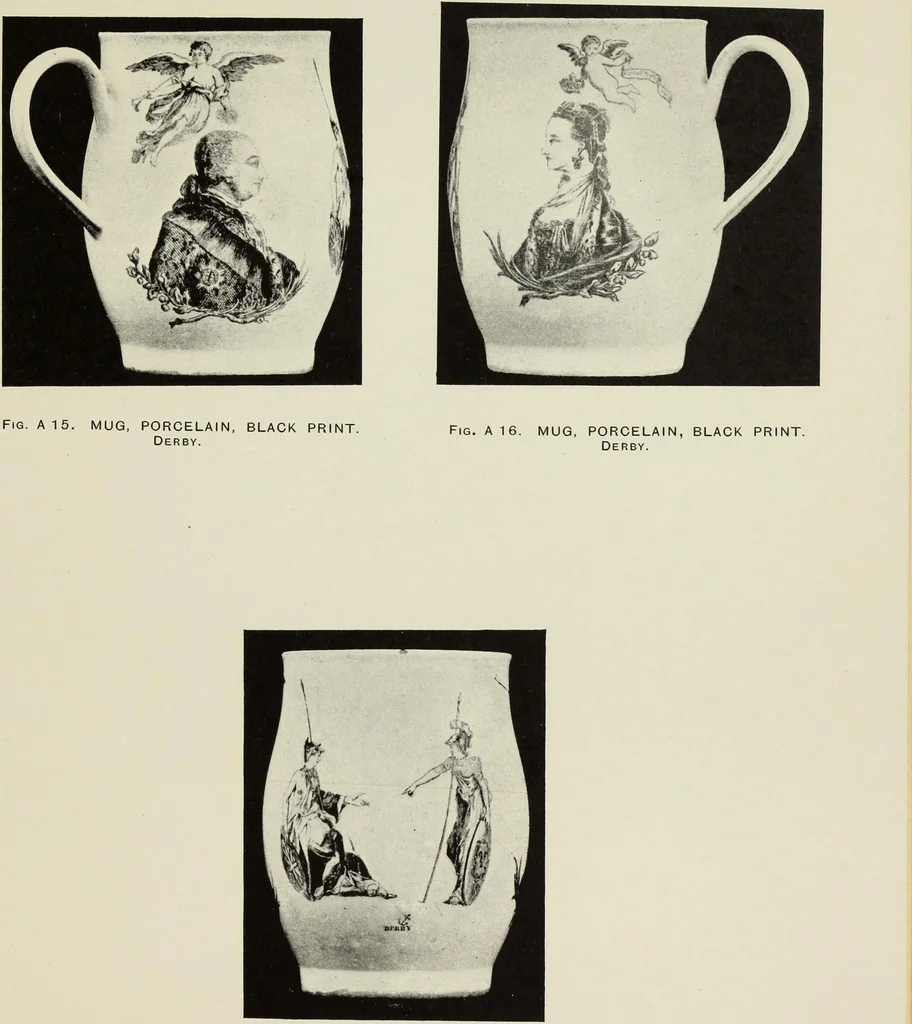 An illustration from Transfer printing on enamels, porcelain and pottery : its origin and development in the United Kingdom, 1907, leaf 52
