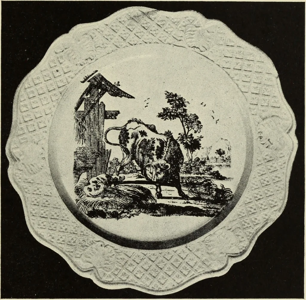 An illustration from Transfer printing on enamels, porcelain and pottery : its origin and development in the United Kingdom, 1907, leaf 64