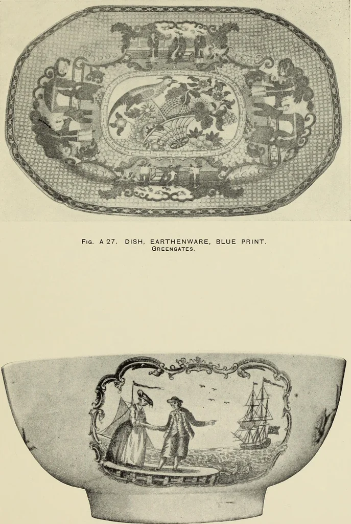 An illustration from Transfer printing on enamels, porcelain and pottery : its origin and development in the United Kingdom, 1907, leaf 88