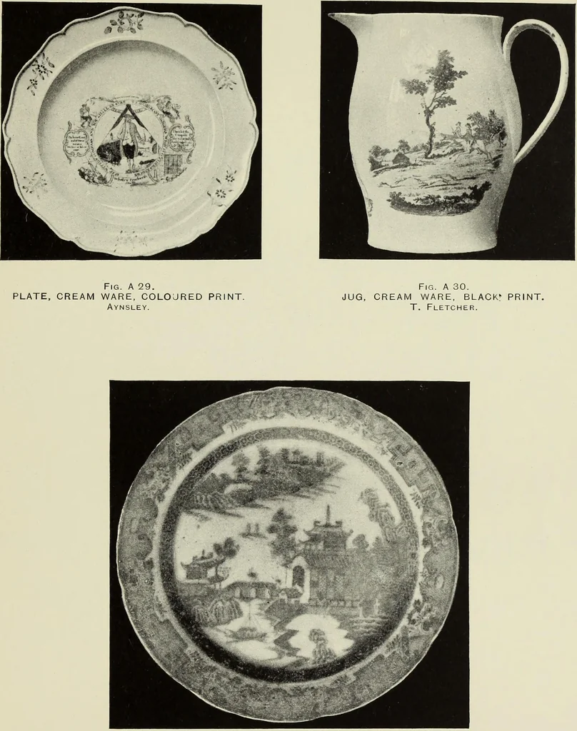 An illustration from Transfer printing on enamels, porcelain and pottery : its origin and development in the United Kingdom, 1907, leaf 94