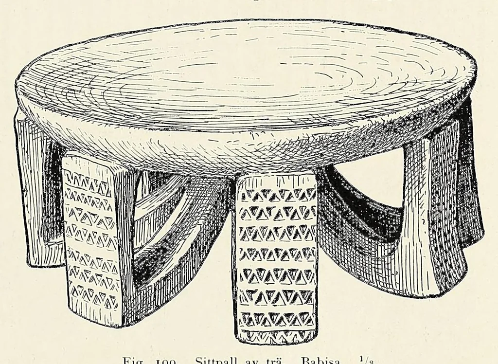 An illustration from Träskfolket; Svenska Rhodesia-Kongo-expeditionenes etnografiska, 1916, leaf 333