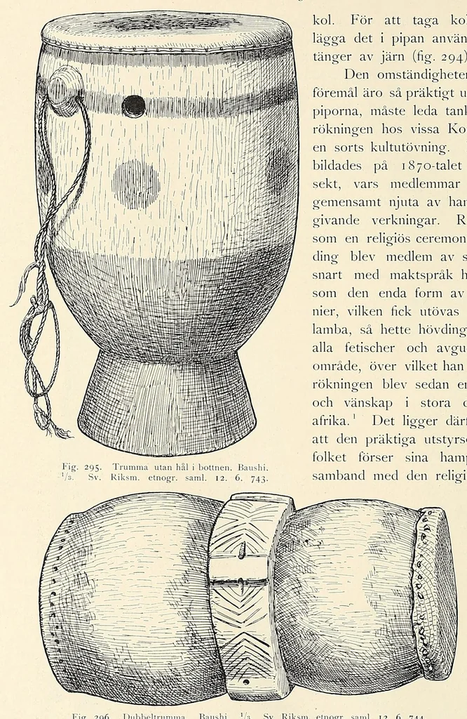 An illustration from Träskfolket; Svenska Rhodesia-Kongo-expeditionenes etnografiska, 1916, leaf 380