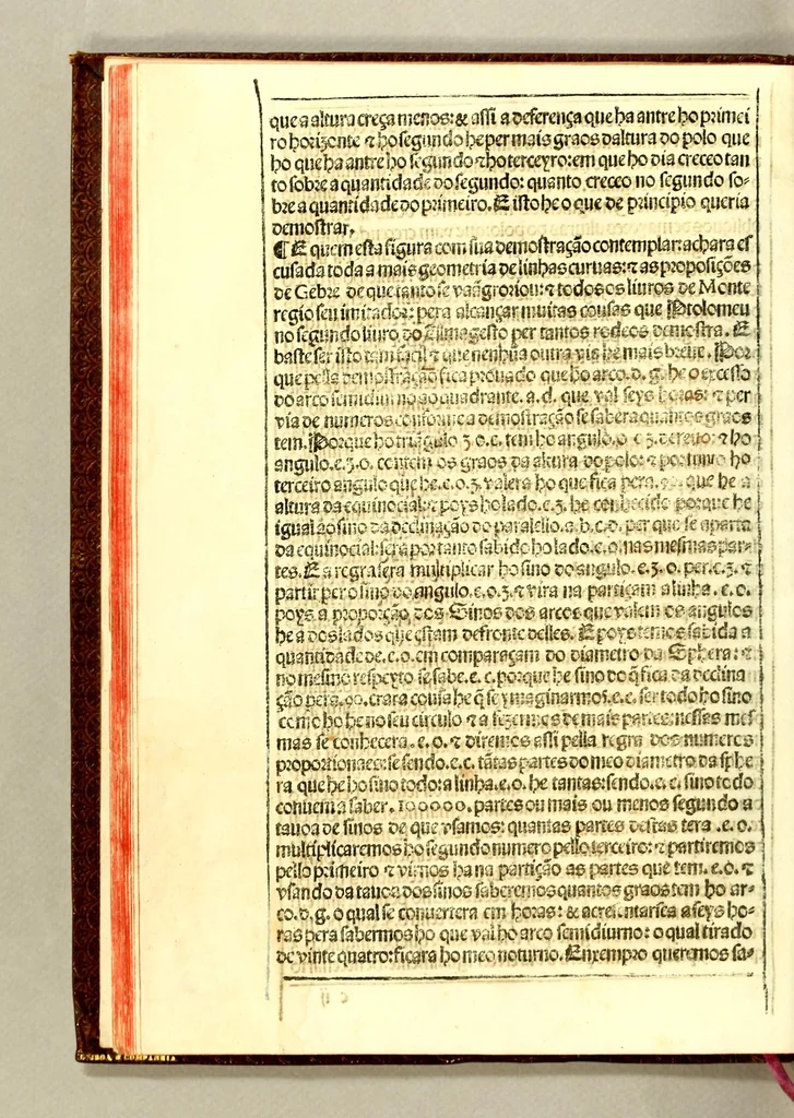 An illustration from Tratado da sphera : com a theorica do sol & da lua. E ho primeiro liuro da Geographia de Claudio Ptolomeo Alexa[n]drino., 1537, leaf 46